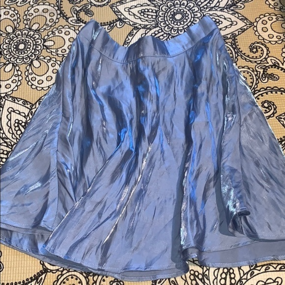 lavender satin skater skirt new